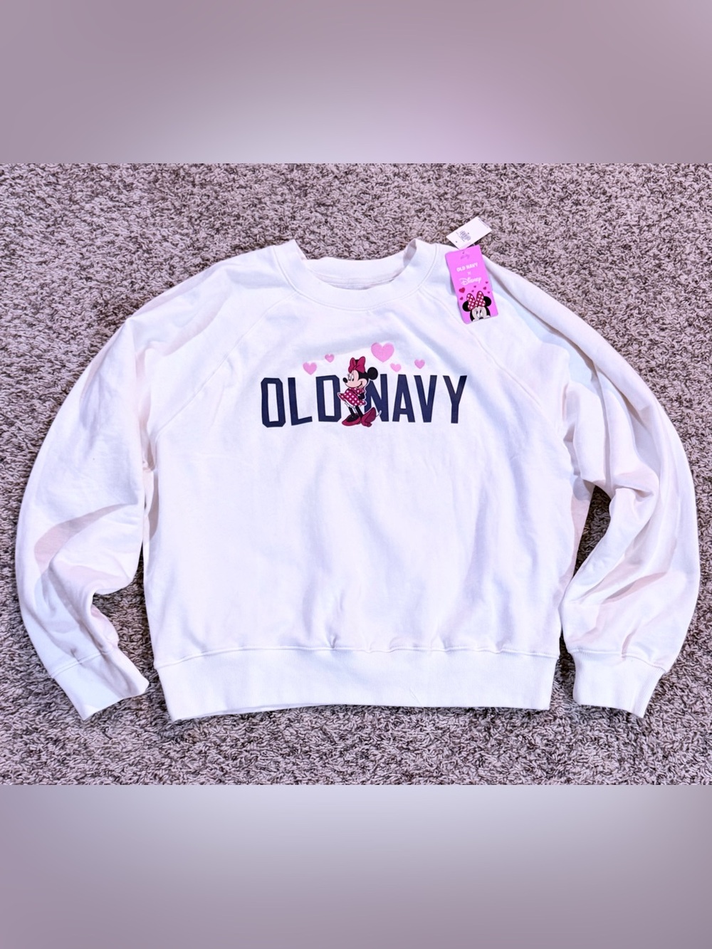 NWT Old Navy x Disney Minnie Mouse SoComfy
Oversized Graphic Sweatshirt